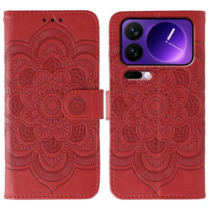 Sun Mandala Embossing Pattern Phone Leather Case, For Xiaomi 17 Pro, For Xiaomi 17, For Xiaomi 15T Pro 5G