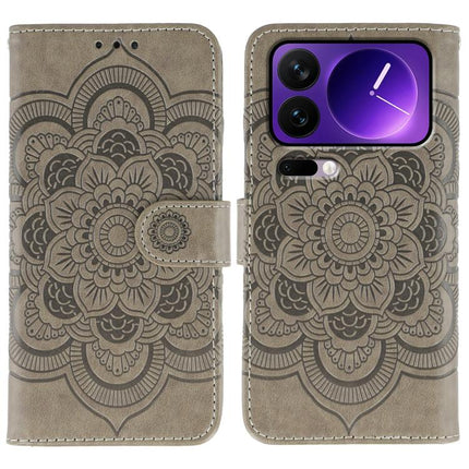 Sun Mandala Embossing Pattern Phone Leather Case, For Xiaomi 17 Pro, For Xiaomi 17, For Xiaomi 15T Pro 5G