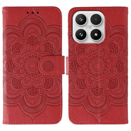 Sun Mandala Embossing Pattern Phone Leather Case, For Xiaomi 17 Pro, For Xiaomi 17, For Xiaomi 15T Pro 5G