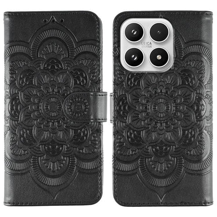 Sun Mandala Embossing Pattern Phone Leather Case, For Xiaomi 17 Pro, For Xiaomi 17, For Xiaomi 15T Pro 5G