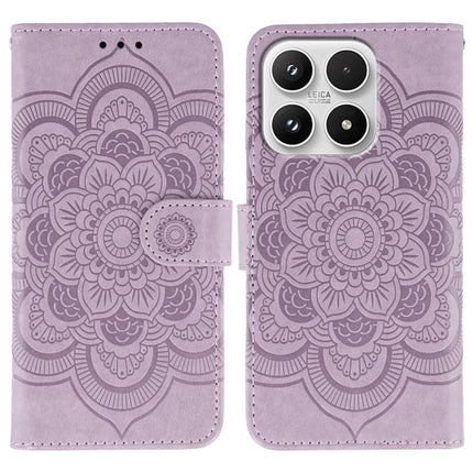 Sun Mandala Embossing Pattern Phone Leather Case, For Xiaomi 17 Pro, For Xiaomi 17, For Xiaomi 15T Pro 5G