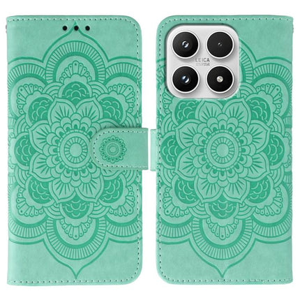 Sun Mandala Embossing Pattern Phone Leather Case, For Xiaomi 17 Pro, For Xiaomi 17, For Xiaomi 15T Pro 5G