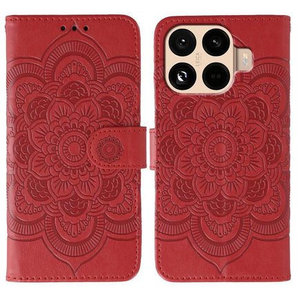 Sun Mandala Embossing Pattern Phone Leather Case, For Xiaomi 17 Pro, For Xiaomi 17, For Xiaomi 15T Pro 5G