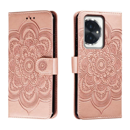 Sun Mandala Embossing Pattern Phone Leather Case, For Honor 100 Pro, For Honor 100, For Honor X50i+