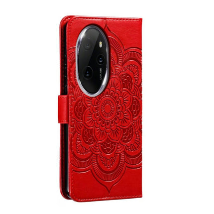 Sun Mandala Embossing Pattern Phone Leather Case, For Honor 100 Pro, For Honor 100, For Honor X50i+