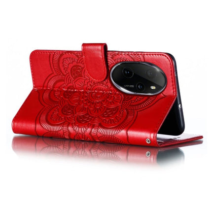 Sun Mandala Embossing Pattern Phone Leather Case, For Honor 100 Pro, For Honor 100, For Honor X50i+