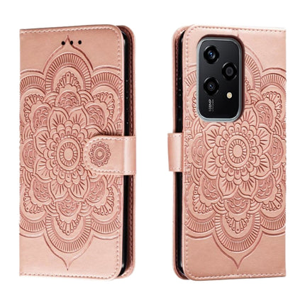 Sun Mandala Embossing Pattern Phone Leather Case, For Honor Magic7 Pro, For Honor Play 60 Plus / 200 Smart / X7C, For Honor 200 Lite Global