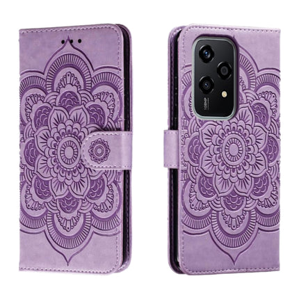 Sun Mandala Embossing Pattern Phone Leather Case, For Honor Magic7 Pro, For Honor Play 60 Plus / 200 Smart / X7C, For Honor 200 Lite Global