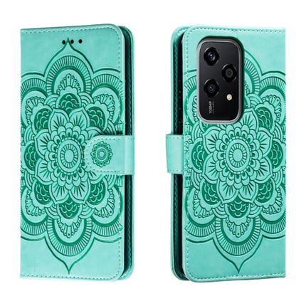 Sun Mandala Embossing Pattern Phone Leather Case, For Honor Magic7 Pro, For Honor Play 60 Plus / 200 Smart / X7C, For Honor 200 Lite Global