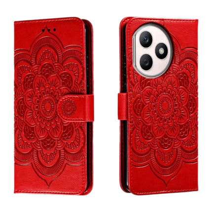 Sun Mandala Embossing Pattern Phone Leather Case, For Honor 100 Pro, For Honor 100, For Honor X50i+