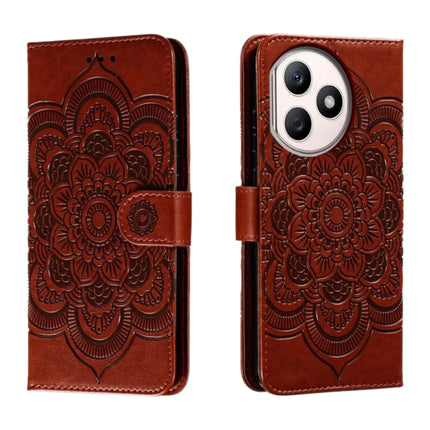 Sun Mandala Embossing Pattern Phone Leather Case, For Honor 100 Pro, For Honor 100, For Honor X50i+