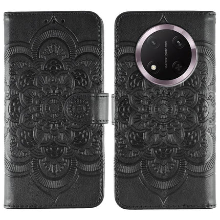 Sun Mandala Embossing Pattern Phone Leather Case, For Honor 400 Lite Global, For Honor 400 Global 156.5mm, For Honor Magic7 Lite