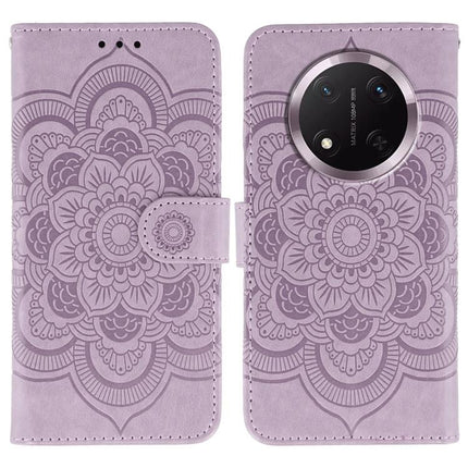 Sun Mandala Embossing Pattern Phone Leather Case, For Honor 400 Lite Global, For Honor 400 Global 156.5mm, For Honor Magic7 Lite