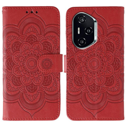 Sun Mandala Embossing Pattern Phone Leather Case, For Honor 400 Lite Global, For Honor 400 Global 156.5mm, For Honor Magic7 Lite