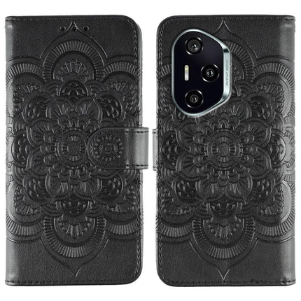 Sun Mandala Embossing Pattern Phone Leather Case, For Honor 400 Lite Global, For Honor 400 Global 156.5mm, For Honor Magic7 Lite