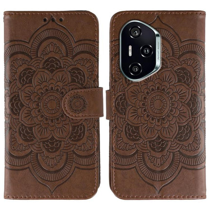 Sun Mandala Embossing Pattern Phone Leather Case, For Honor 400 Lite Global, For Honor 400 Global 156.5mm, For Honor Magic7 Lite