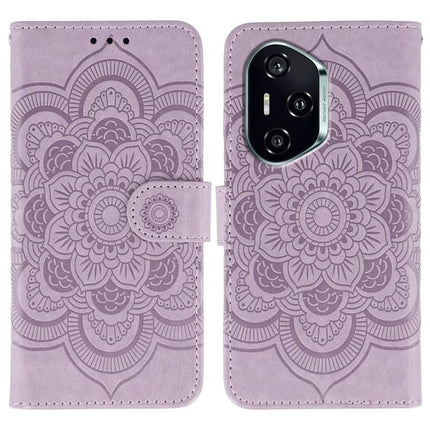 Sun Mandala Embossing Pattern Phone Leather Case, For Honor 400 Lite Global, For Honor 400 Global 156.5mm, For Honor Magic7 Lite
