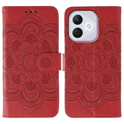 Sun Mandala Embossing Pattern Phone Leather Case, For Honor 400 Lite Global, For Honor 400 Global 156.5mm, For Honor Magic7 Lite