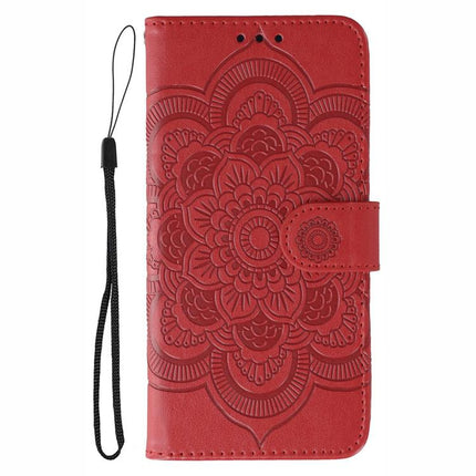Sun Mandala Embossing Pattern Phone Leather Case, For Honor 400 Lite Global, For Honor 400 Global 156.5mm, For Honor Magic7 Lite