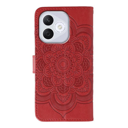 Sun Mandala Embossing Pattern Phone Leather Case, For Honor 400 Lite Global, For Honor 400 Global 156.5mm, For Honor Magic7 Lite