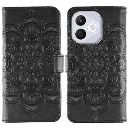 Sun Mandala Embossing Pattern Phone Leather Case, For Honor 400 Lite Global, For Honor 400 Global 156.5mm, For Honor Magic7 Lite