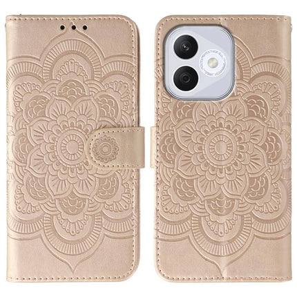 Sun Mandala Embossing Pattern Phone Leather Case, For Honor 400 Lite Global, For Honor 400 Global 156.5mm, For Honor Magic7 Lite