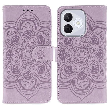 Sun Mandala Embossing Pattern Phone Leather Case, For Honor 400 Lite Global, For Honor 400 Global 156.5mm, For Honor Magic7 Lite