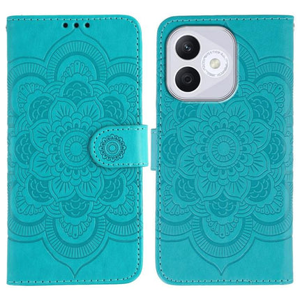 Sun Mandala Embossing Pattern Phone Leather Case, For Honor 400 Lite Global, For Honor 400 Global 156.5mm, For Honor Magic7 Lite