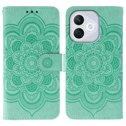 Sun Mandala Embossing Pattern Phone Leather Case, For Honor 400 Lite Global, For Honor 400 Global 156.5mm, For Honor Magic7 Lite