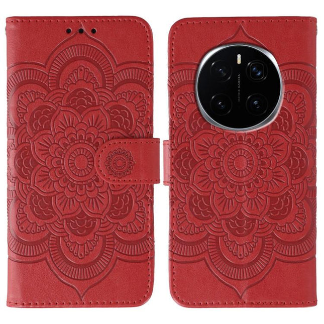 Sun Mandala Embossing Pattern Phone Leather Case, For Honor Magic7 Pro, For Honor Play 60 Plus / 200 Smart / X7C, For Honor 200 Lite Global