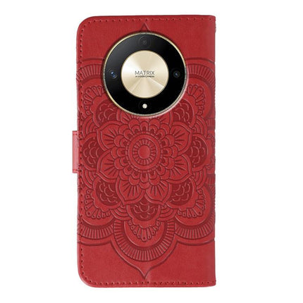 Sun Mandala Embossing Pattern Phone Leather Case, For Honor X9b / X50 / Magic6 Lite / X50 GT, For Honor X8B, For Honor 90 GT