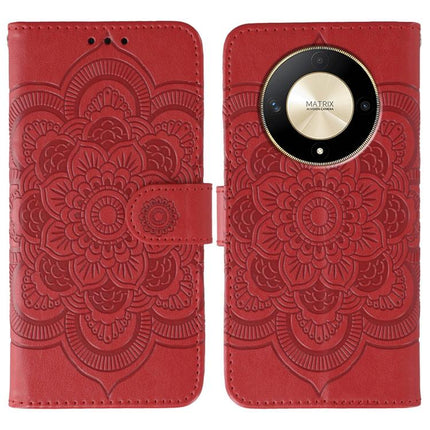 Sun Mandala Embossing Pattern Phone Leather Case, For Honor X9b / X50 / Magic6 Lite / X50 GT, For Honor X8B, For Honor 90 GT