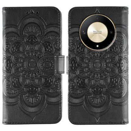 Sun Mandala Embossing Pattern Phone Leather Case, For Honor X9b / X50 / Magic6 Lite / X50 GT, For Honor X8B, For Honor 90 GT