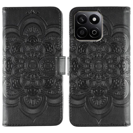 Sun Mandala Embossing Pattern Phone Leather Case, For Honor Magic7 Pro, For Honor Play 60 Plus / 200 Smart / X7C, For Honor 200 Lite Global