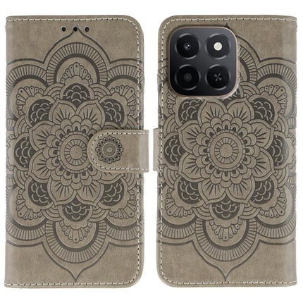 Sun Mandala Embossing Pattern Phone Leather Case, For Honor X5c Plus, For Honor X6c 4G, For Honor 400 Pro Global 160.8mm