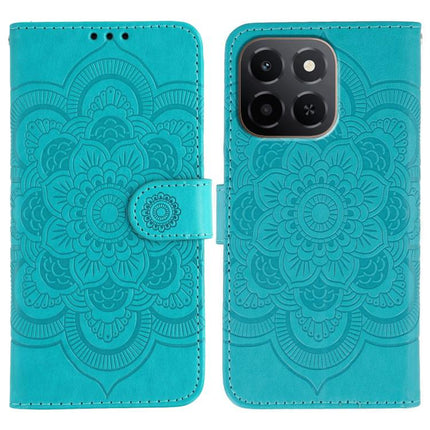 Sun Mandala Embossing Pattern Phone Leather Case, For Honor X5c Plus, For Honor X6c 4G, For Honor 400 Pro Global 160.8mm