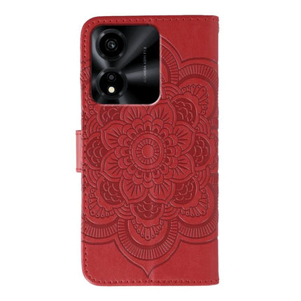 Sun Mandala Embossing Pattern Phone Leather Case, For Honor X5c Plus, For Honor X6c 4G, For Honor 400 Pro Global 160.8mm