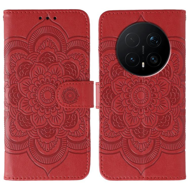Sun Mandala Embossing Pattern Phone Leather Case, For Honor Magic8 Pro, For Honor Magic8, For Honor X7d 5G