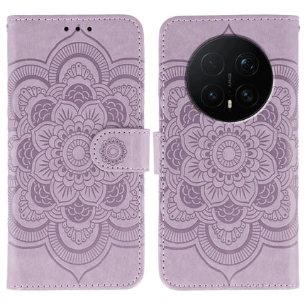 Sun Mandala Embossing Pattern Phone Leather Case, For Honor Magic8 Pro, For Honor Magic8, For Honor X7d 5G