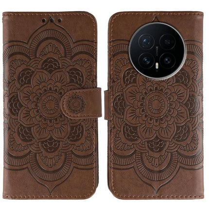 Sun Mandala Embossing Pattern Phone Leather Case, For Honor Magic8 Pro, For Honor Magic8, For Honor X7d 5G