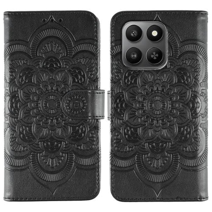Sun Mandala Embossing Pattern Phone Leather Case, For Honor Magic8 Pro, For Honor Magic8, For Honor X7d 5G