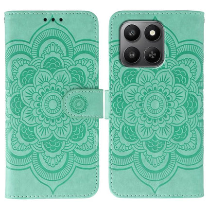 Sun Mandala Embossing Pattern Phone Leather Case, For Honor Magic8 Pro, For Honor Magic8, For Honor X7d 5G