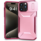 For iPhone 15 Pro / Pink + Rose Red