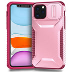 For iPhone 11 Pro Max / Pink + Rose Red