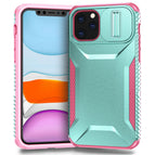 For iPhone 11 Pro Max / Grey Green + Pink