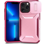 For iPhone 13 Pro / Pink + Rose Red