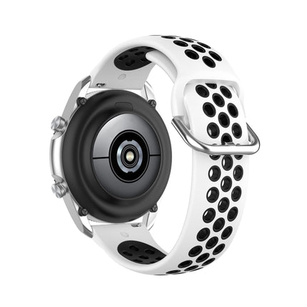 Silicone Sports Two-tone Strap, Size: 22mm, For Galaxy Watch 3 45mm