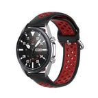 For Galaxy Watch 3 45mm / Black Red