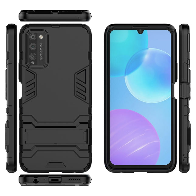 PC + TPU Shockproof Protective Case with Invisible Holder, For Huawei Honor 30 Lite, For Huawei Honor X10 Max