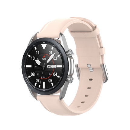 Round Tail Leather Strap, Size: Free Size 22mm, For Galaxy Watch 3 45mm